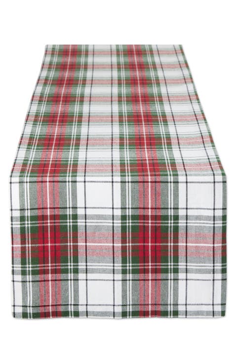 Christmas Plaid Cotton Table Runner
