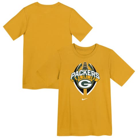 Preschool Nike Gold Green Bay Packers Icon Legend Performance T-Shirt