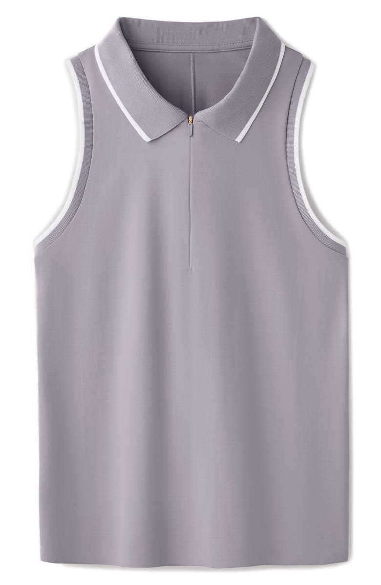 Rhone Course to Court Quarter Zip Polo, Alternate, color, Purple Smoke