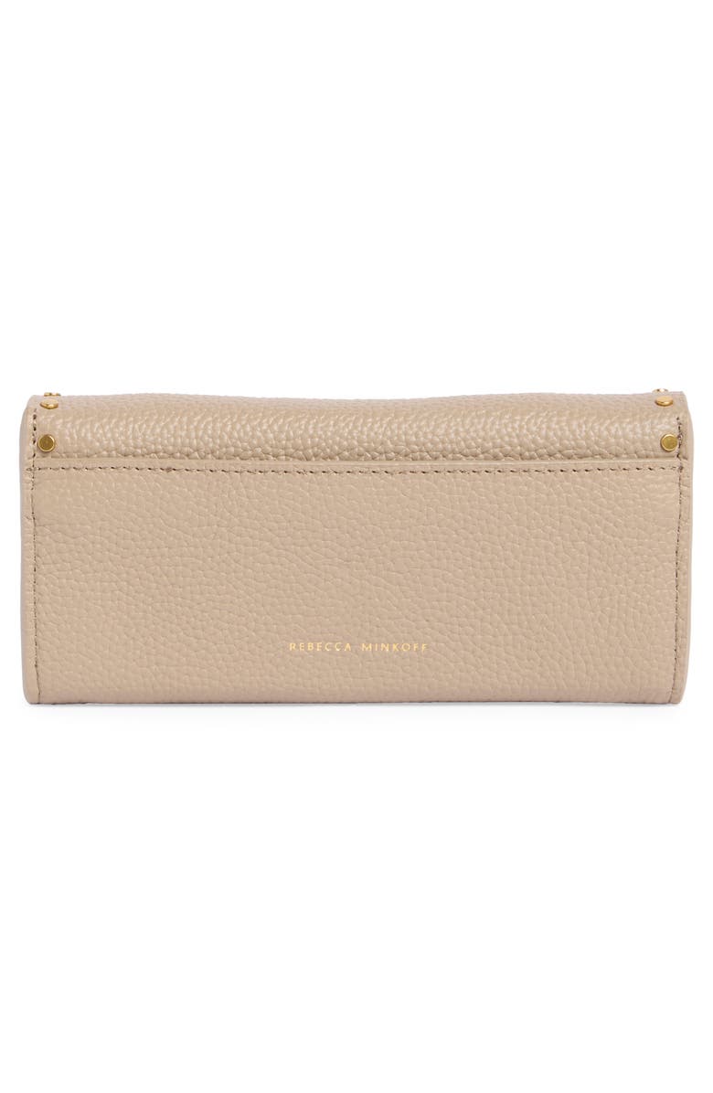Rebecca Minkoff Darren Leather Continental Wallet, Alternate, color, Mushroom