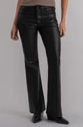 KUT from the Kloth Stella Coated Raw Hem High Waist Flare Jeans