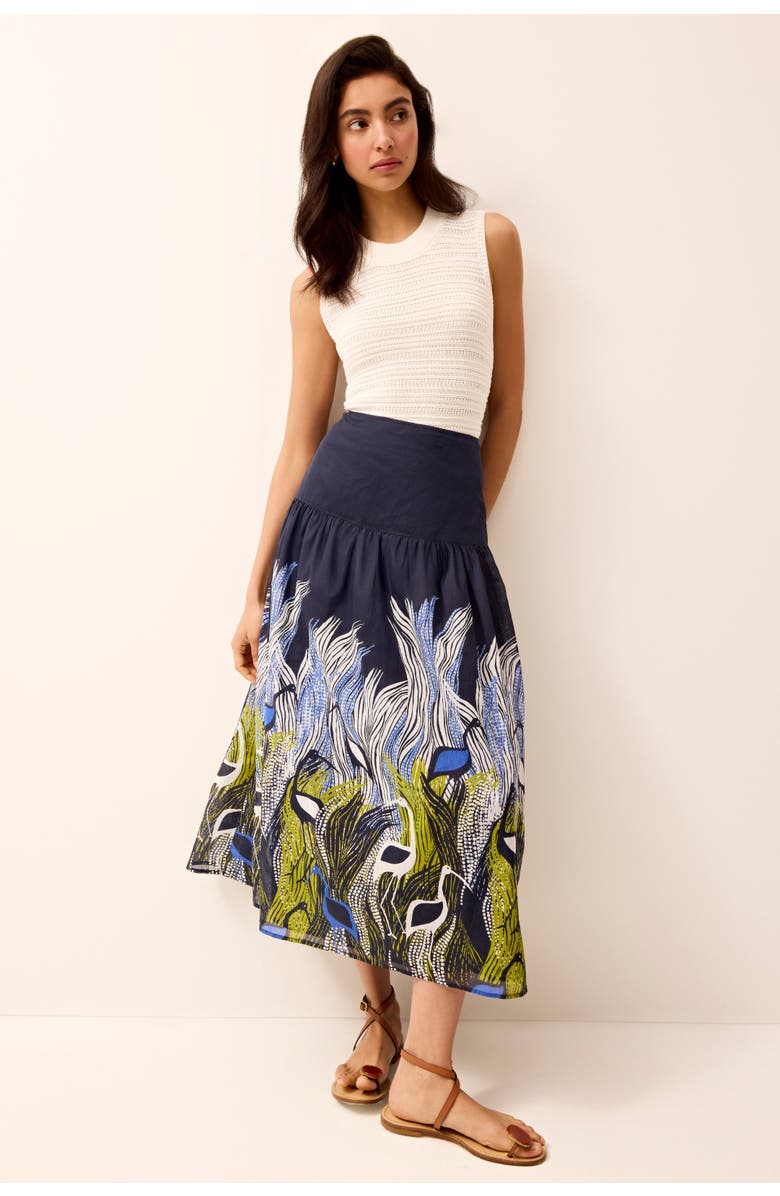 Marie Oliver Owens Skirt, Main, color, Heron
