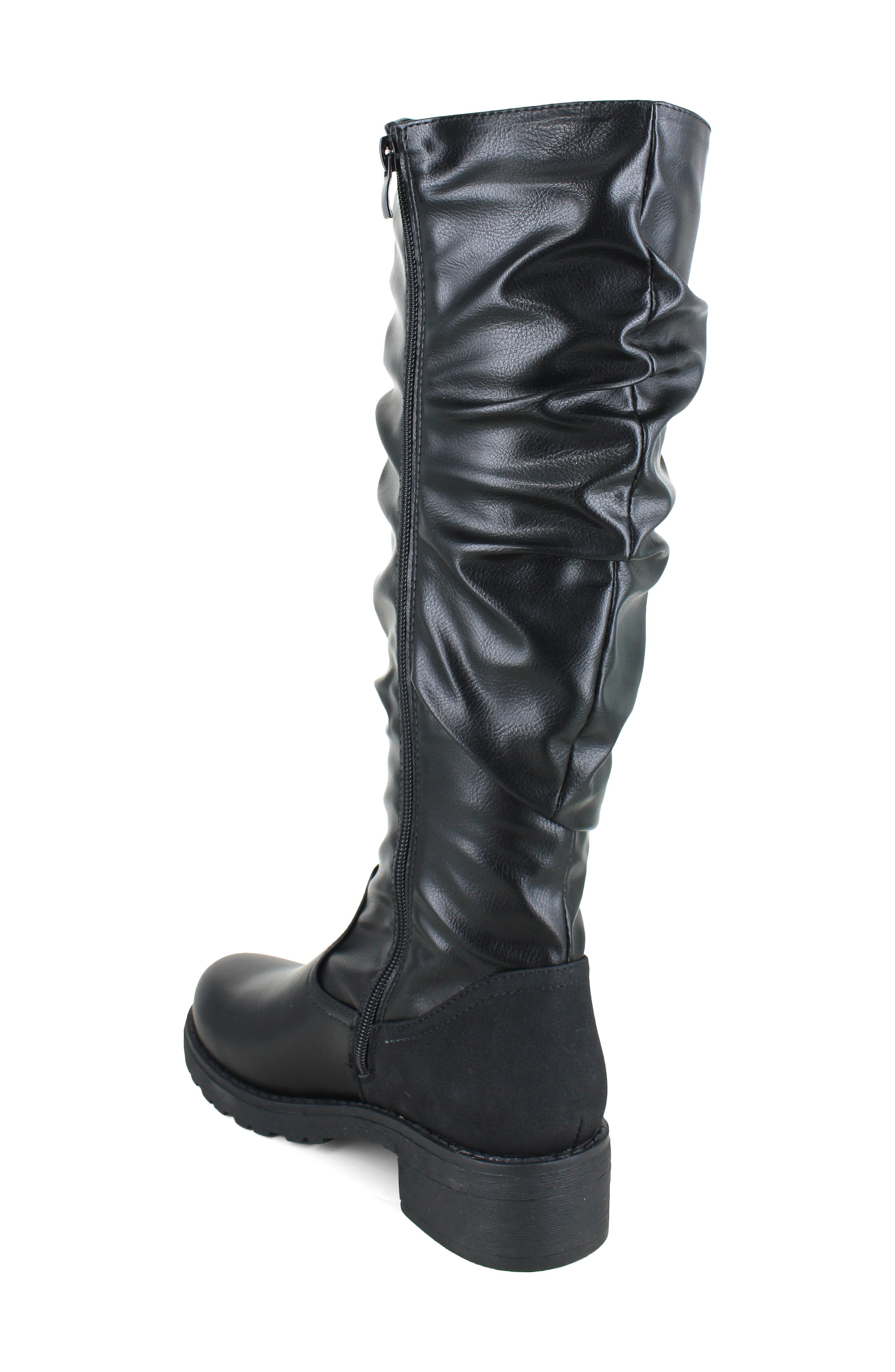 Lilo Faux Leather Knee High Boot, Alternate, color, BLACK