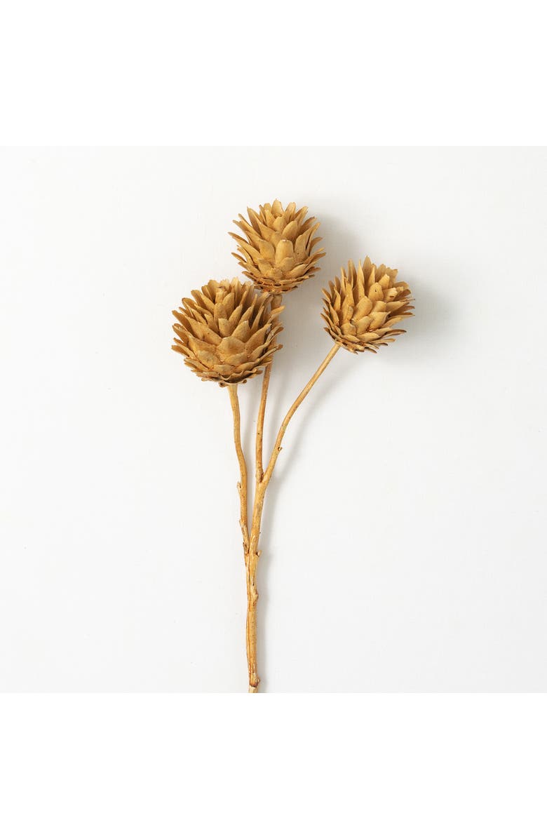 Transpac Sullivan's Dragon Spray, Brown Faux Floral Stem for Crafting, Weddings, Home and Holiday Decoration, 23 Inch, Main, color, Brown