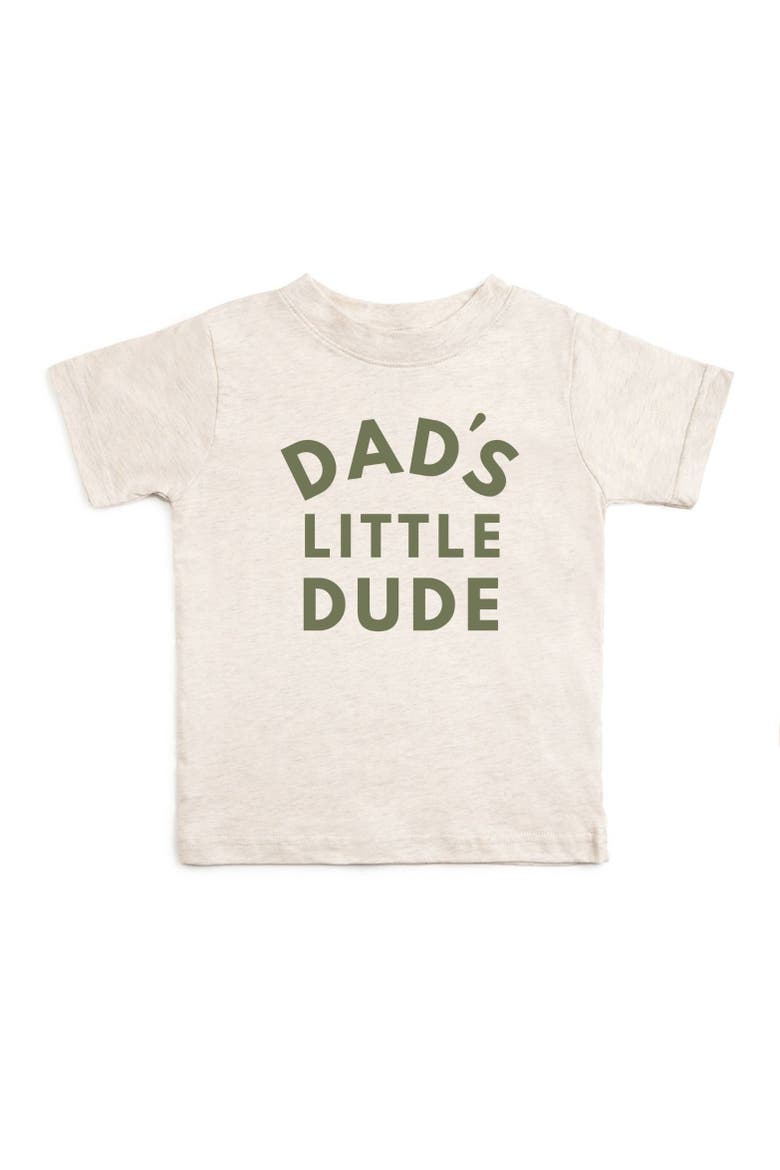 Dad's Little Dude Short Sleeve T-Shirt, Main, color, Natural Heather