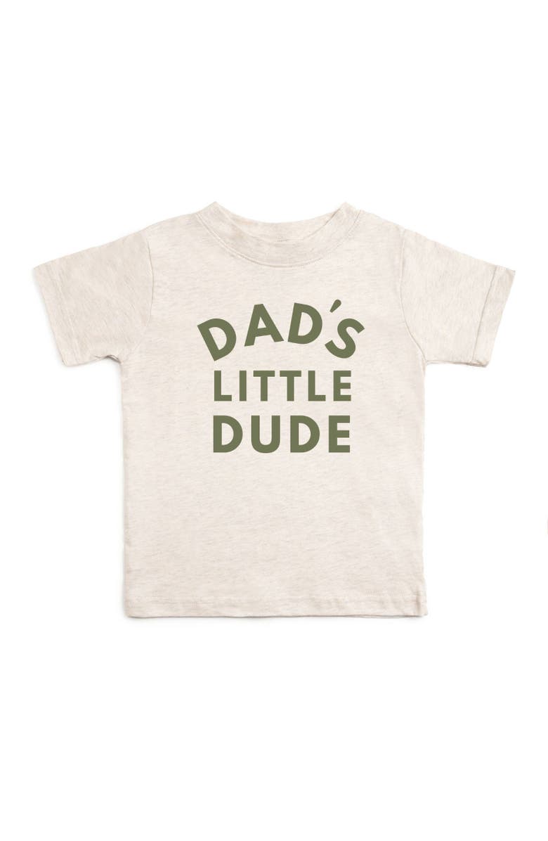 Sweet Wink Dad's Little Dude Short Sleeve T-Shirt, Main, color, Natural Heather