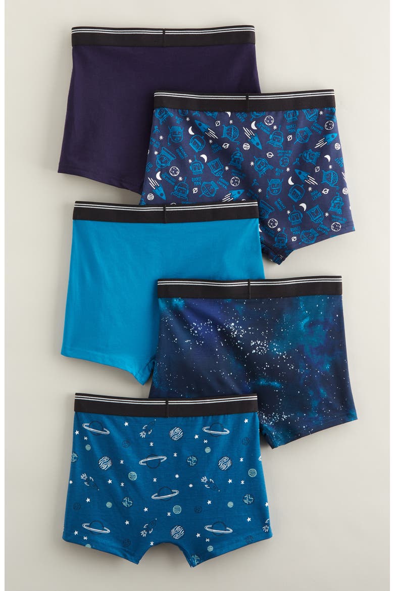 Kids' Assorted 5-Pack Boxer Briefs, Alternate, color, EVENING ASTRO PACK