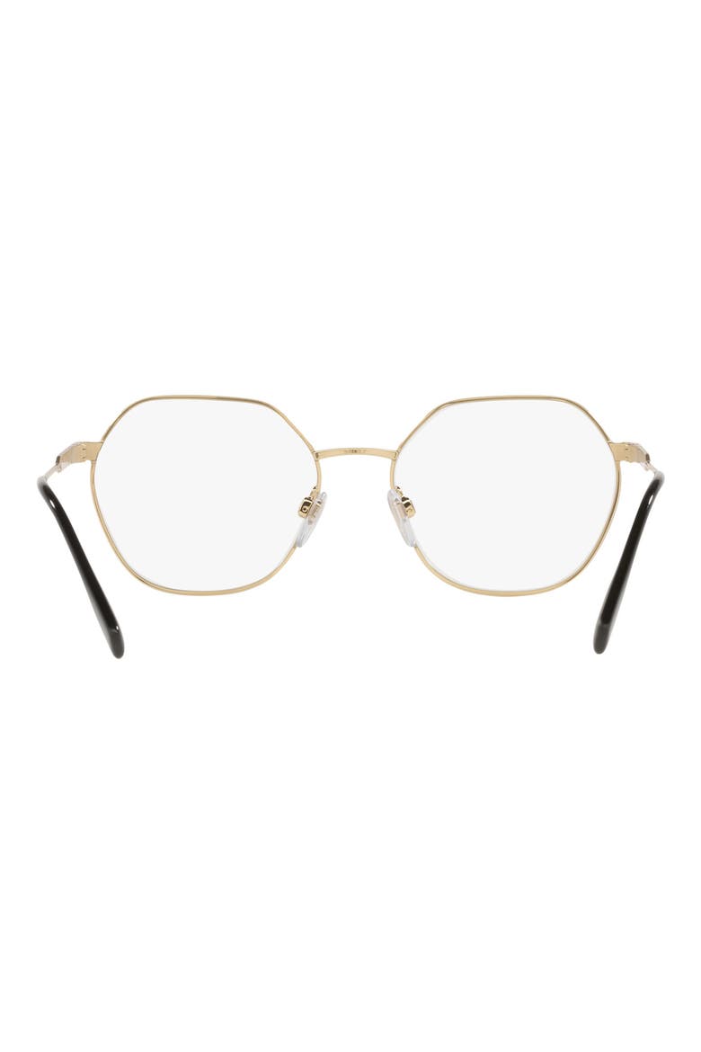 54mm Irregular Blue Light Blocking Glasses, Alternate, color, BLACK / CLEAR BLUE LIGHT