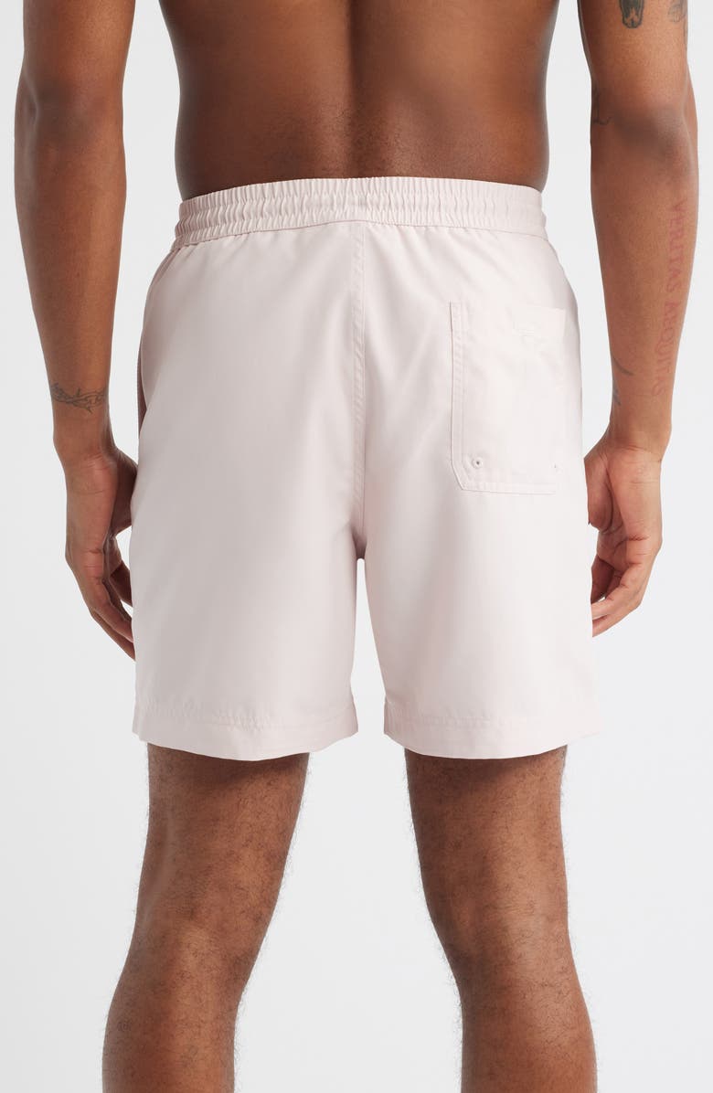 Carhartt Work In Progress Chase Swim Trunks, Alternate, color, Air Pink / Gold