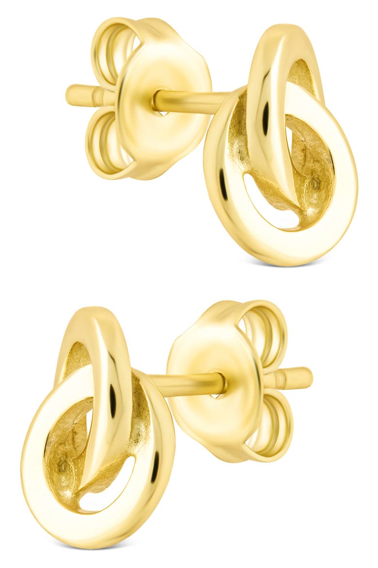 Yardley Interlocking Circle Stud Earrings, Alternate, color, GOLD