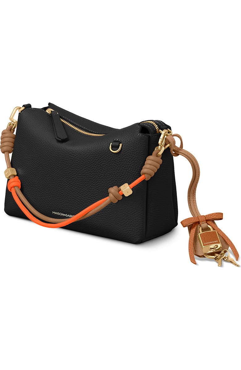 MAISON de SABRÉ The Bow Padlock Charm, Alternate, color, Sandstone Pecan