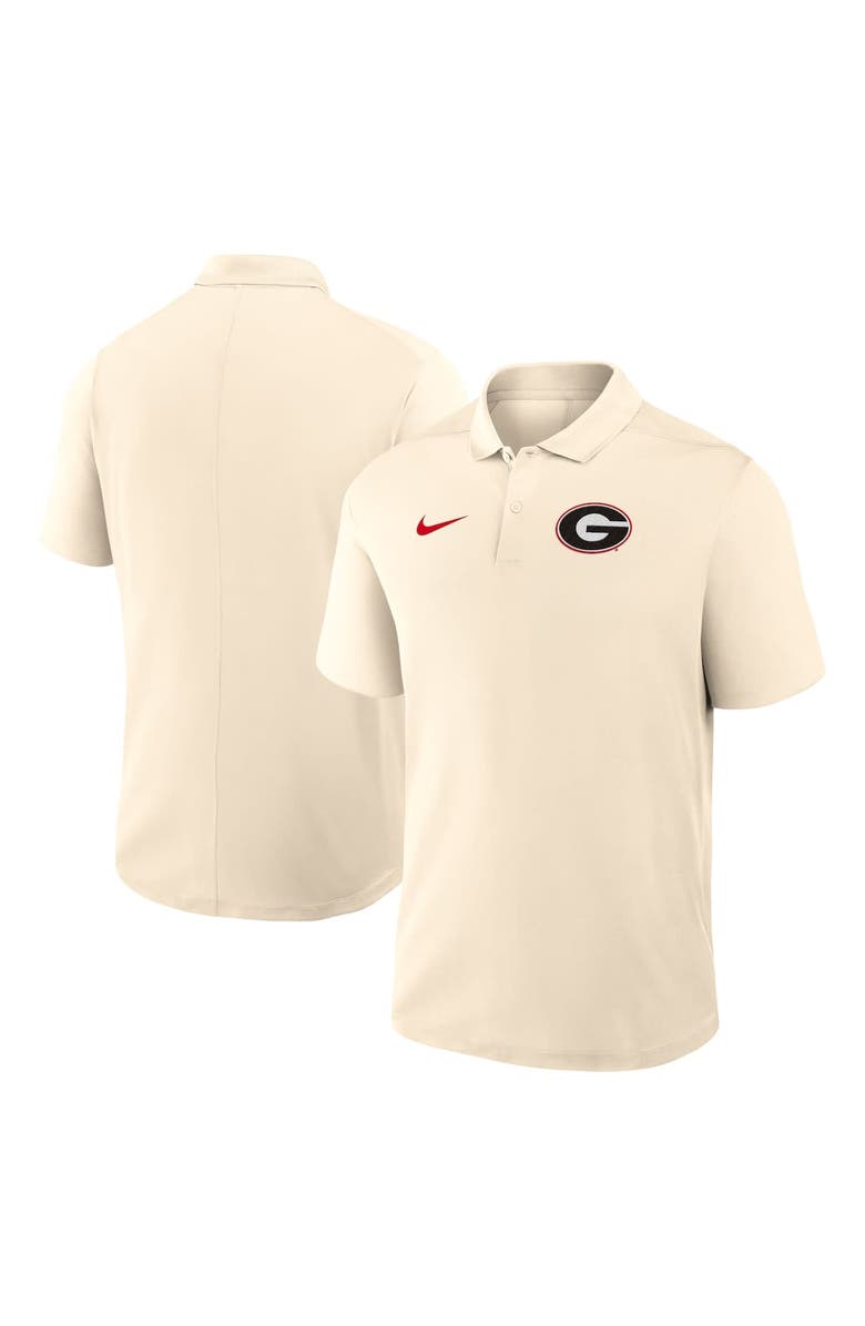Nike Men's Nike Tan Georgia Bulldogs Primary Logo Victory Performance Polo, Alternate, color, Tan