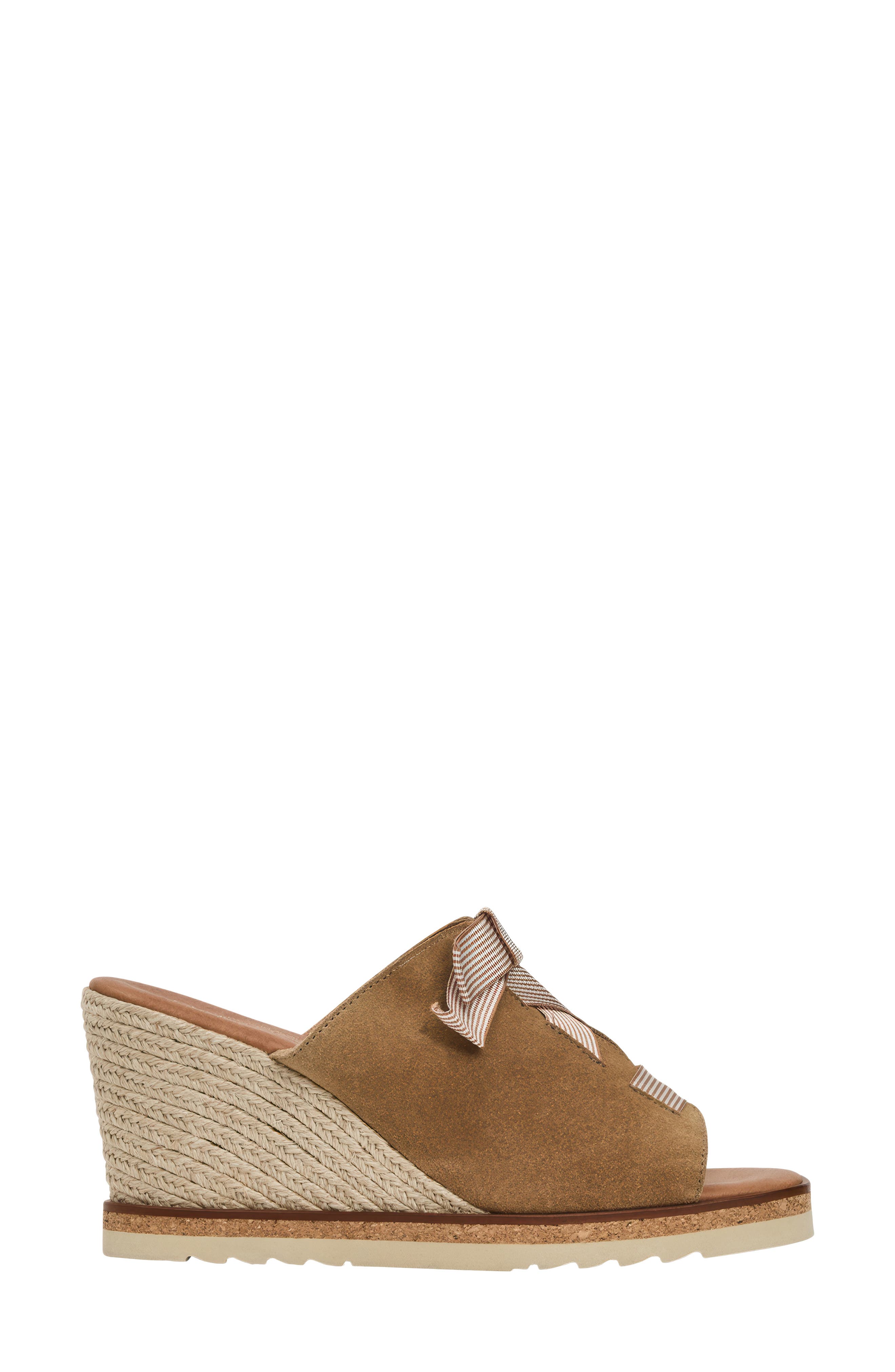Mason Wedge Sandal, Alternate, color, CAMEL