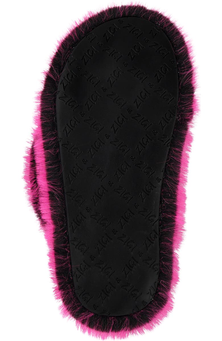 ZIGI Whimzy Faux Fur Slipper, Alternate, color, Fuchsia Faux