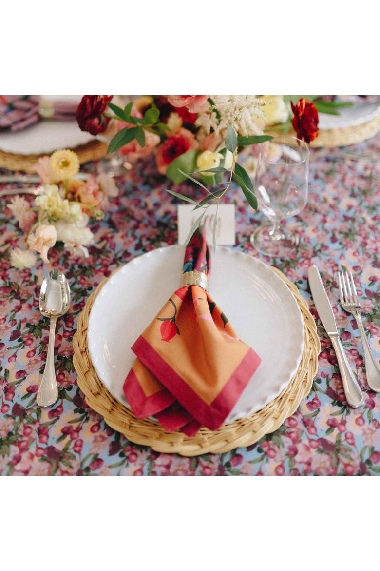 Napkins - Set of 6, Alternate, color, Orange