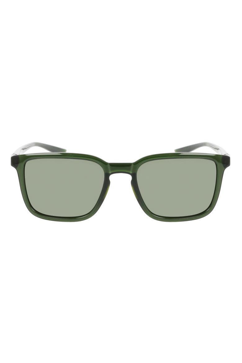 Circuit 55mm Square Sunglasses, Main, color, SEQUOIA / GREEN
