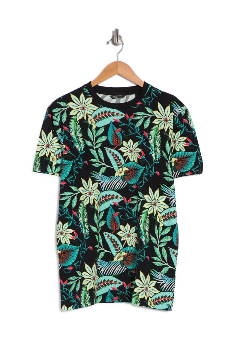 Scotch & Soda Regular Fit Floral Print Tee, Alternate, color, 