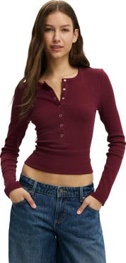 Cotton On Women's Blake Henley Long Sleeve
