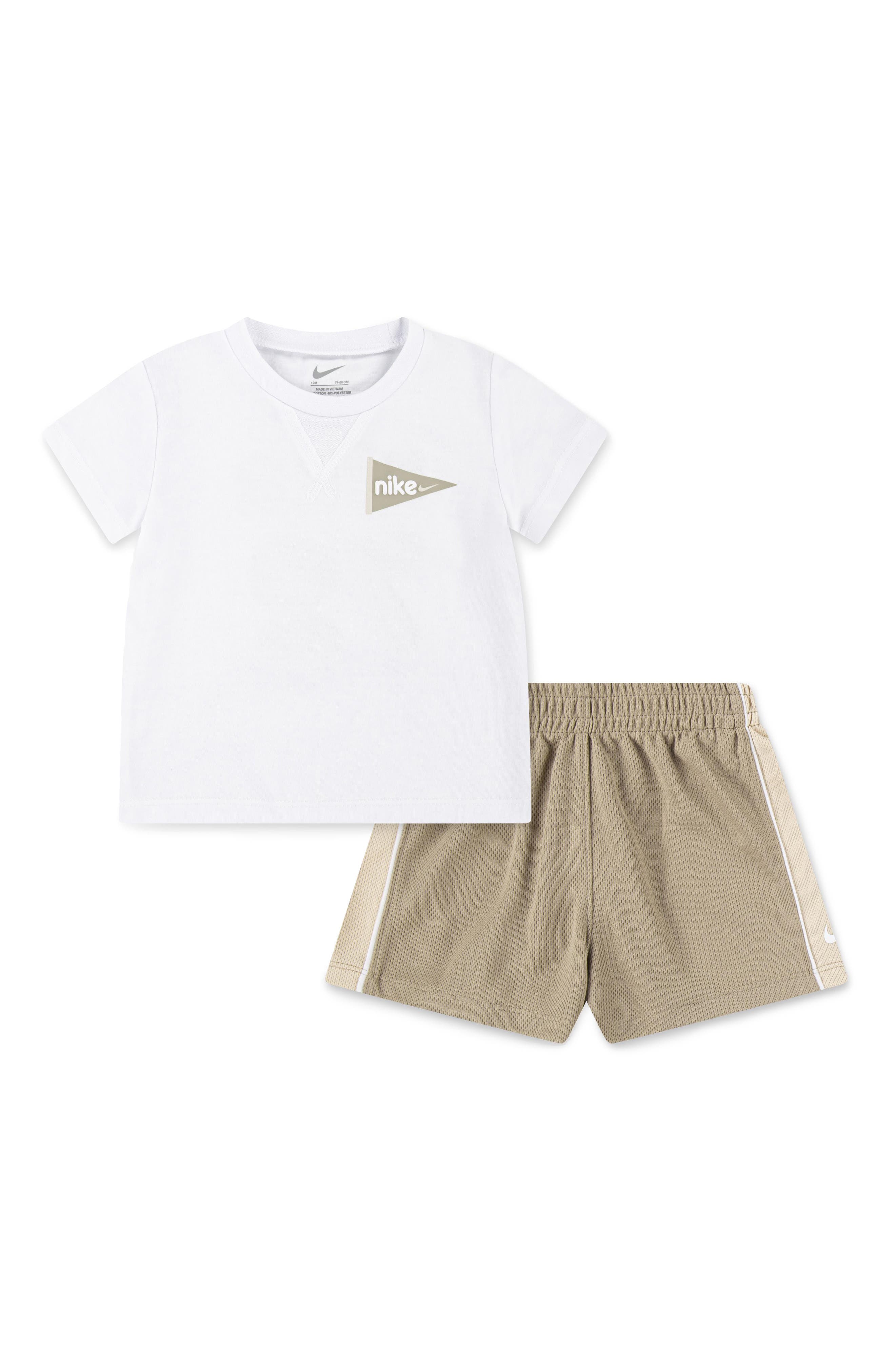 baby nike shorts set
