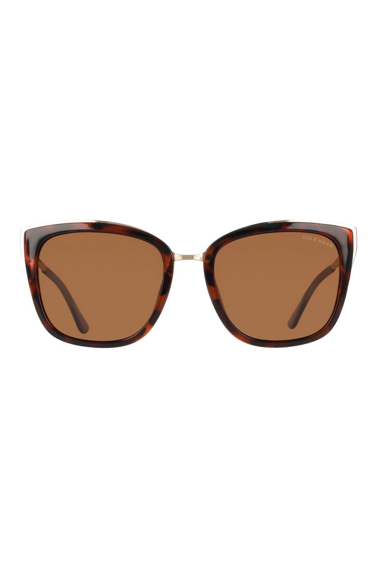 54mm Square Sunglasses, Main, color, TORTOISE