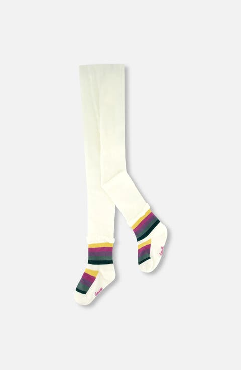 Striped Footed Knit Tights (Baby)