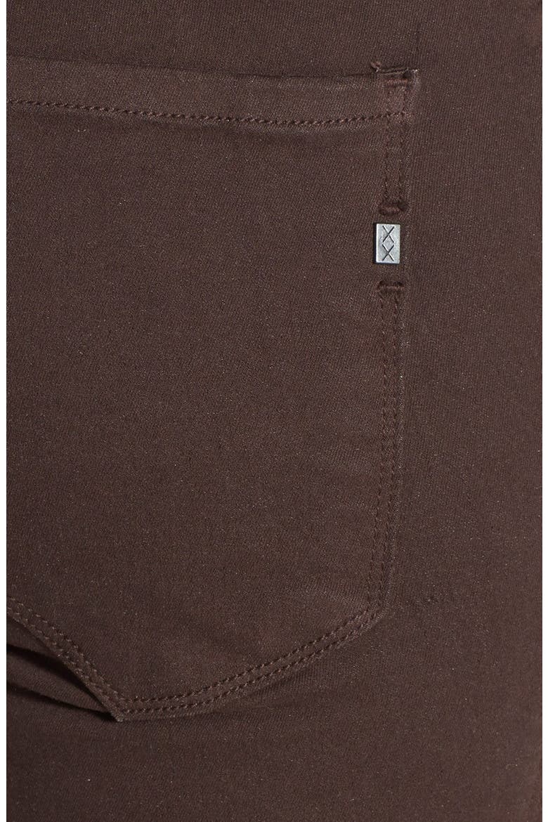 'Shane' Mid Rise Skinny Jeans, Alternate, color, CHOCOLATE