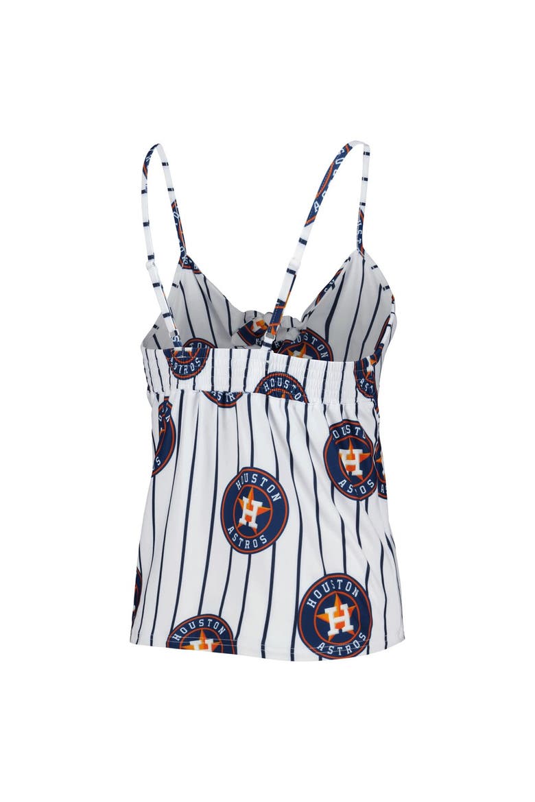 Women's Concepts Sport White Houston Astros Reel Allover Print Tank Top & Shorts Sleep Set, Alternate, color, White