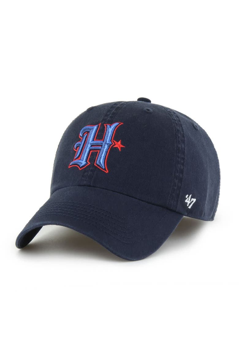 Men's '47 Navy Houston Texans Alternate Logo Franchise Fitted Hat, Main, color, Navy