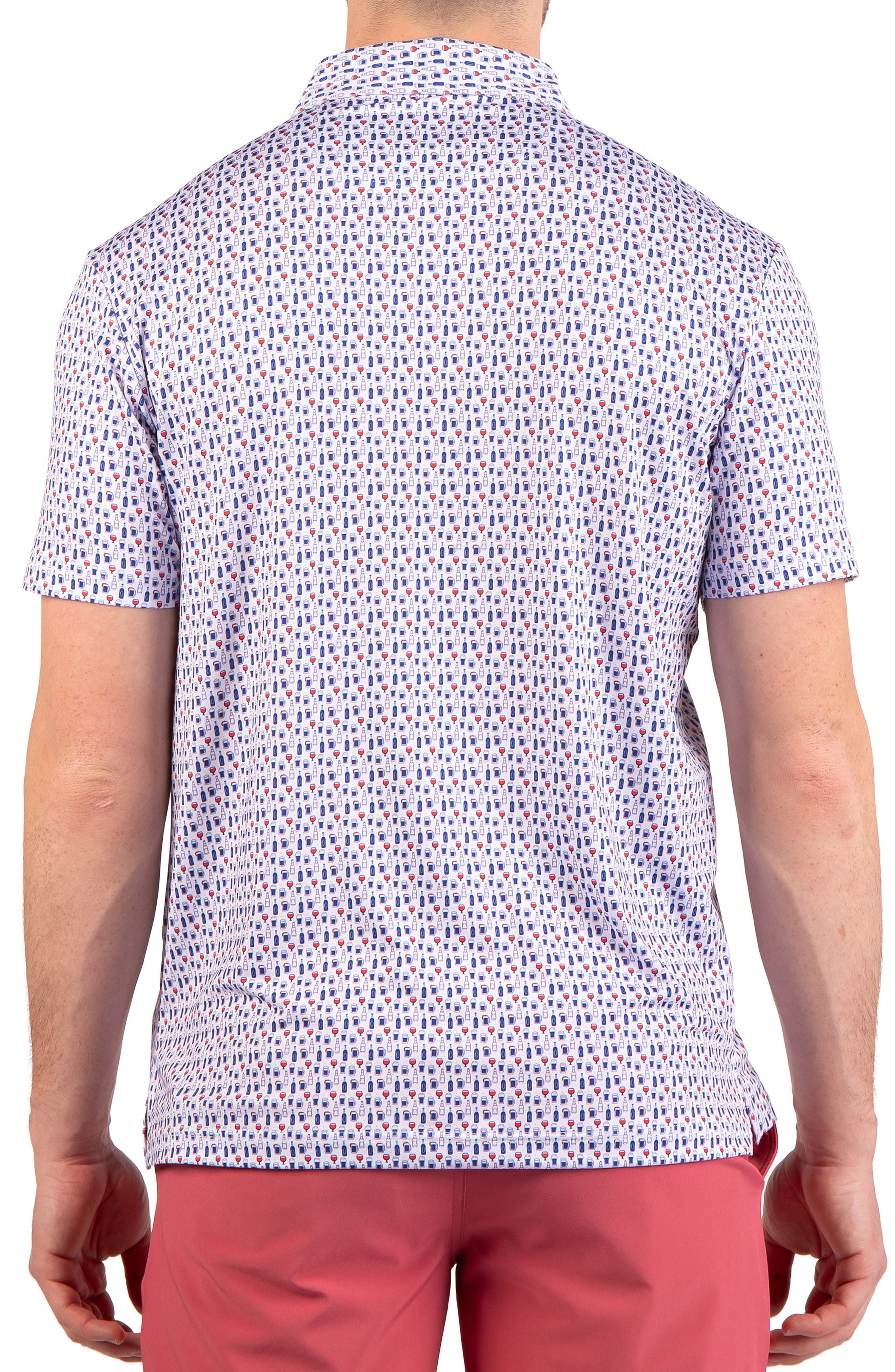 Bottoms Up Print Performance Polo - image 2