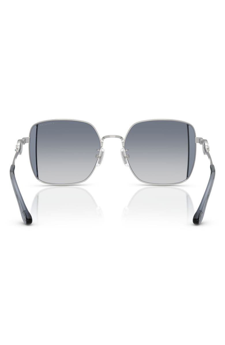 COACH 51mm Square Gradient Sunglasses, Alternate, color, Blue Gradient