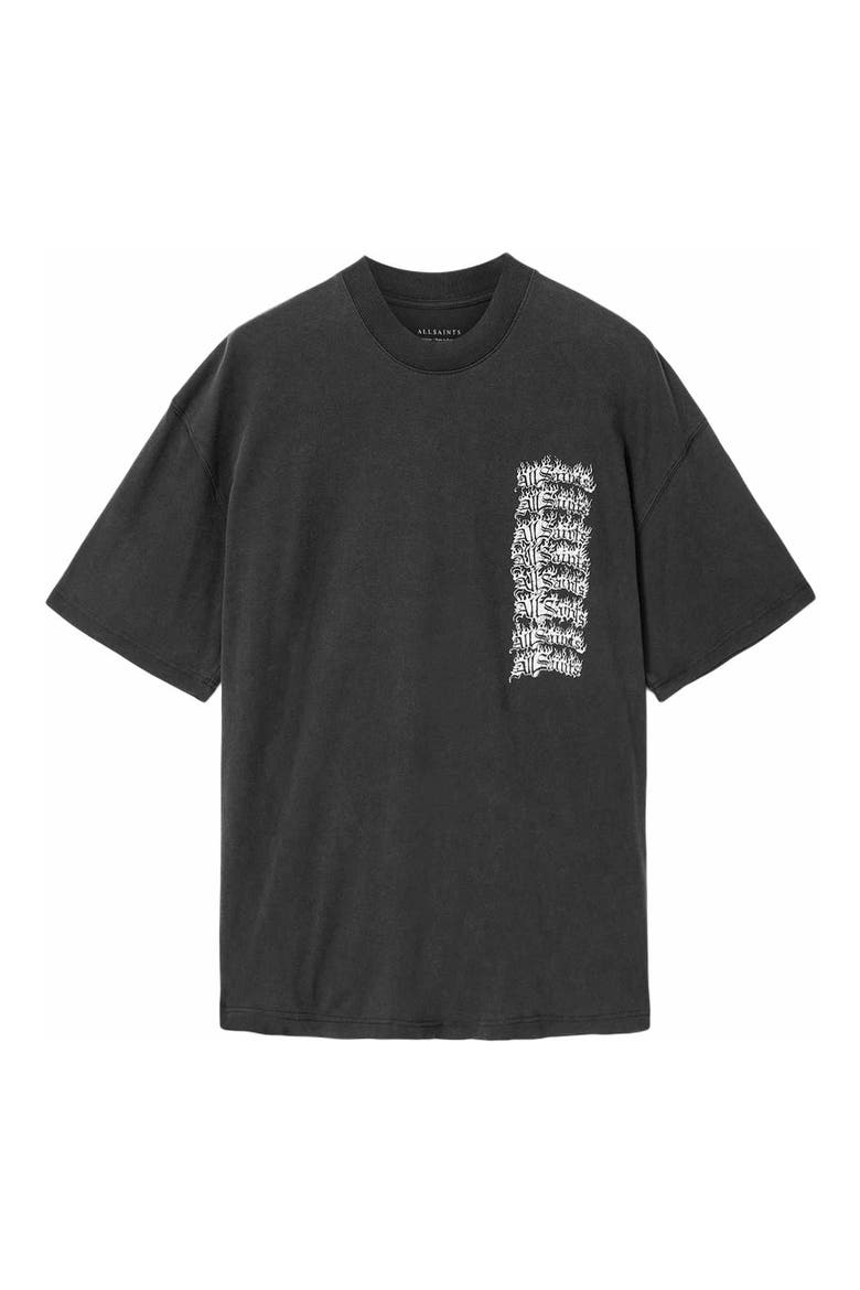 Repeat Graphic T-shirt, Alternate, color, WASHED BLACK