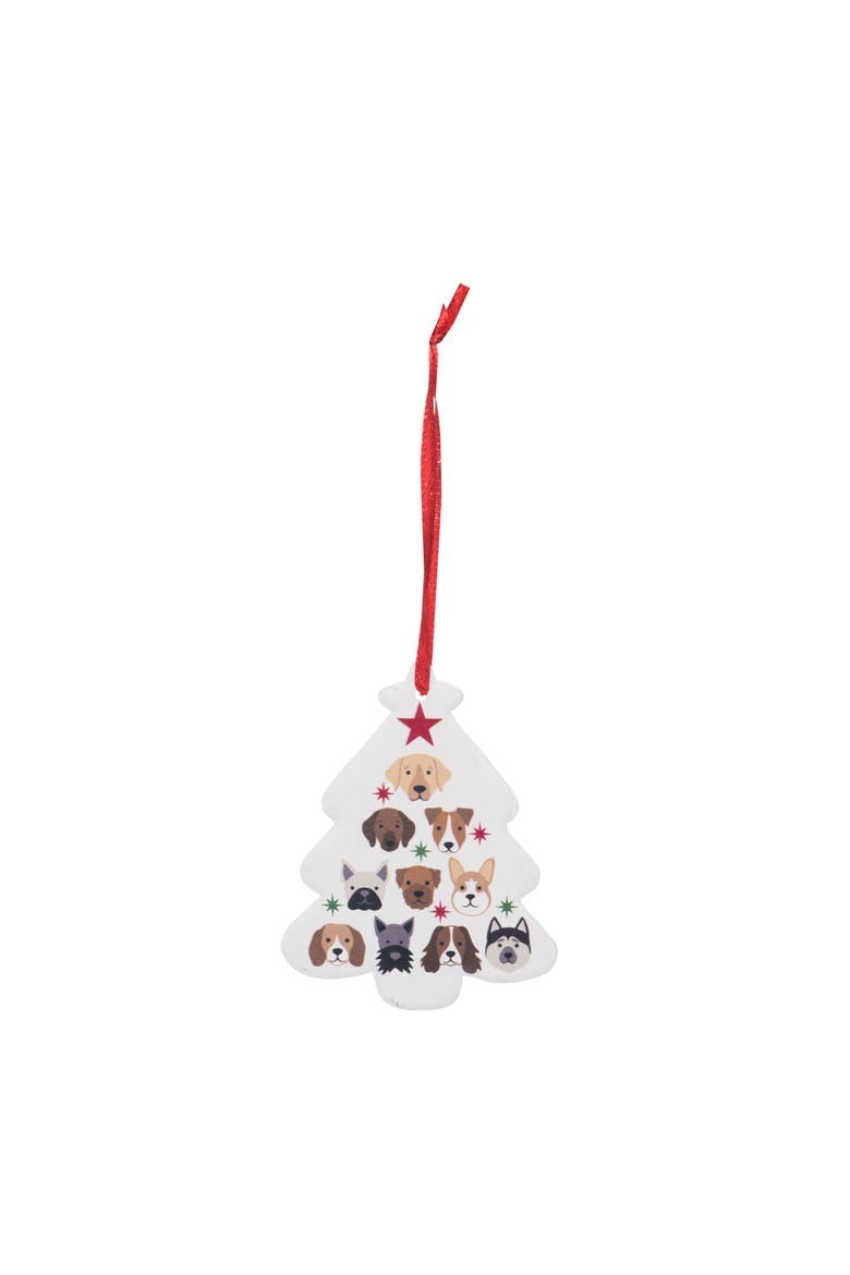 Dog Tree Christmas Tree Ornament, Main, color, Brown