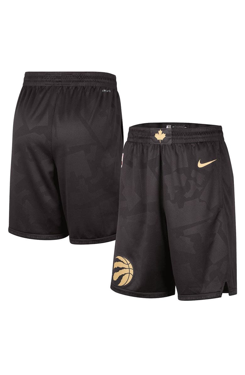 Nike Men's Nike Black Toronto Raptors 2022/23 City Edition Swingman Shorts, Main, color, 