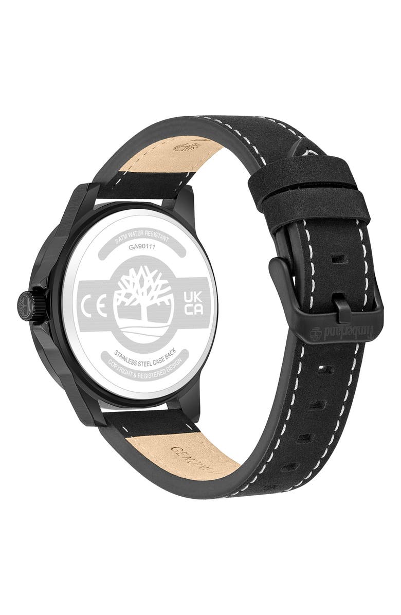 Timberland Quartz Analog Watch, Alternate, color, Black/ Black