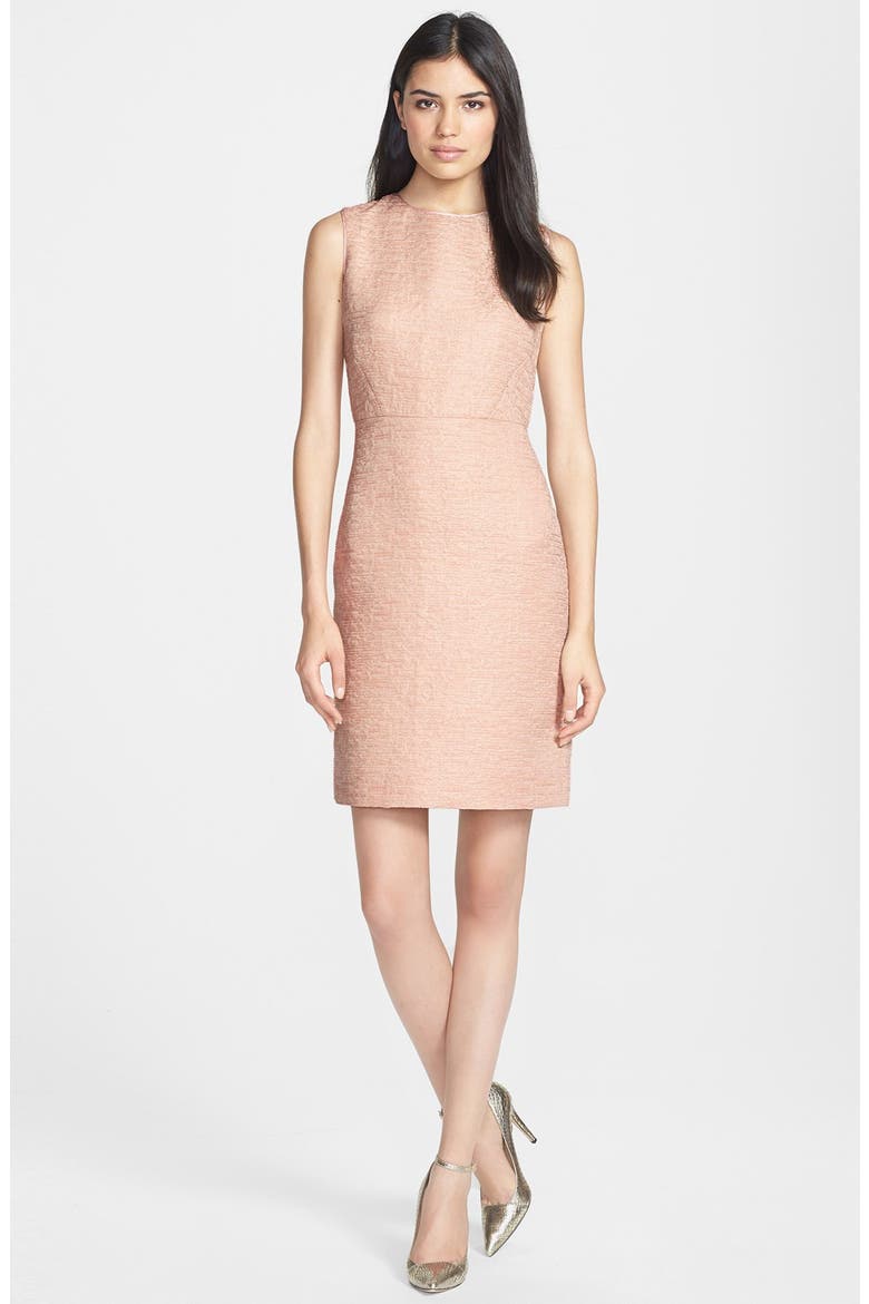 'della' woven sheath dress, Main, color, BLUSH