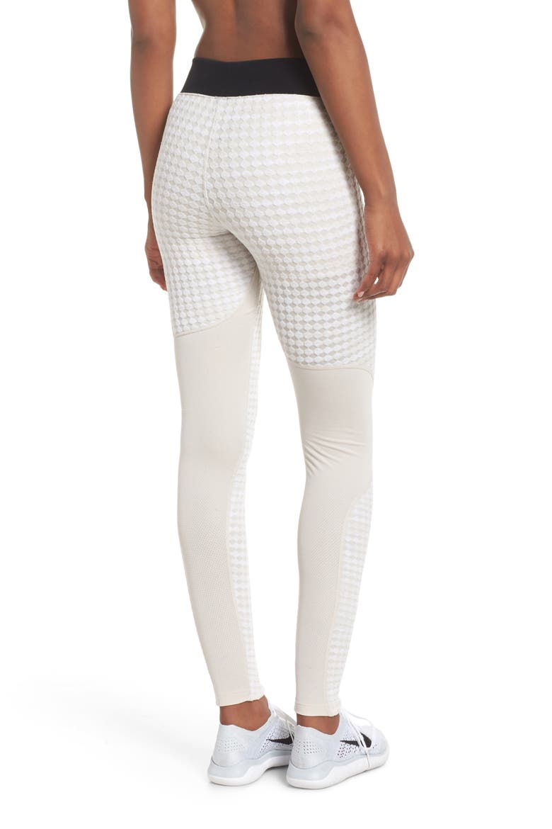 Pro HyperWarm Leggings, Alternate, color, DESERT SAND/ WHITE