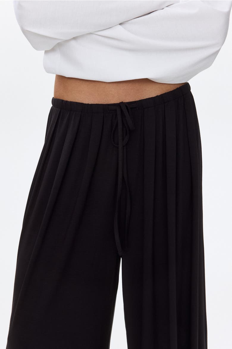 Jersey Drawstring Pants, Alternate, color, Dark brown