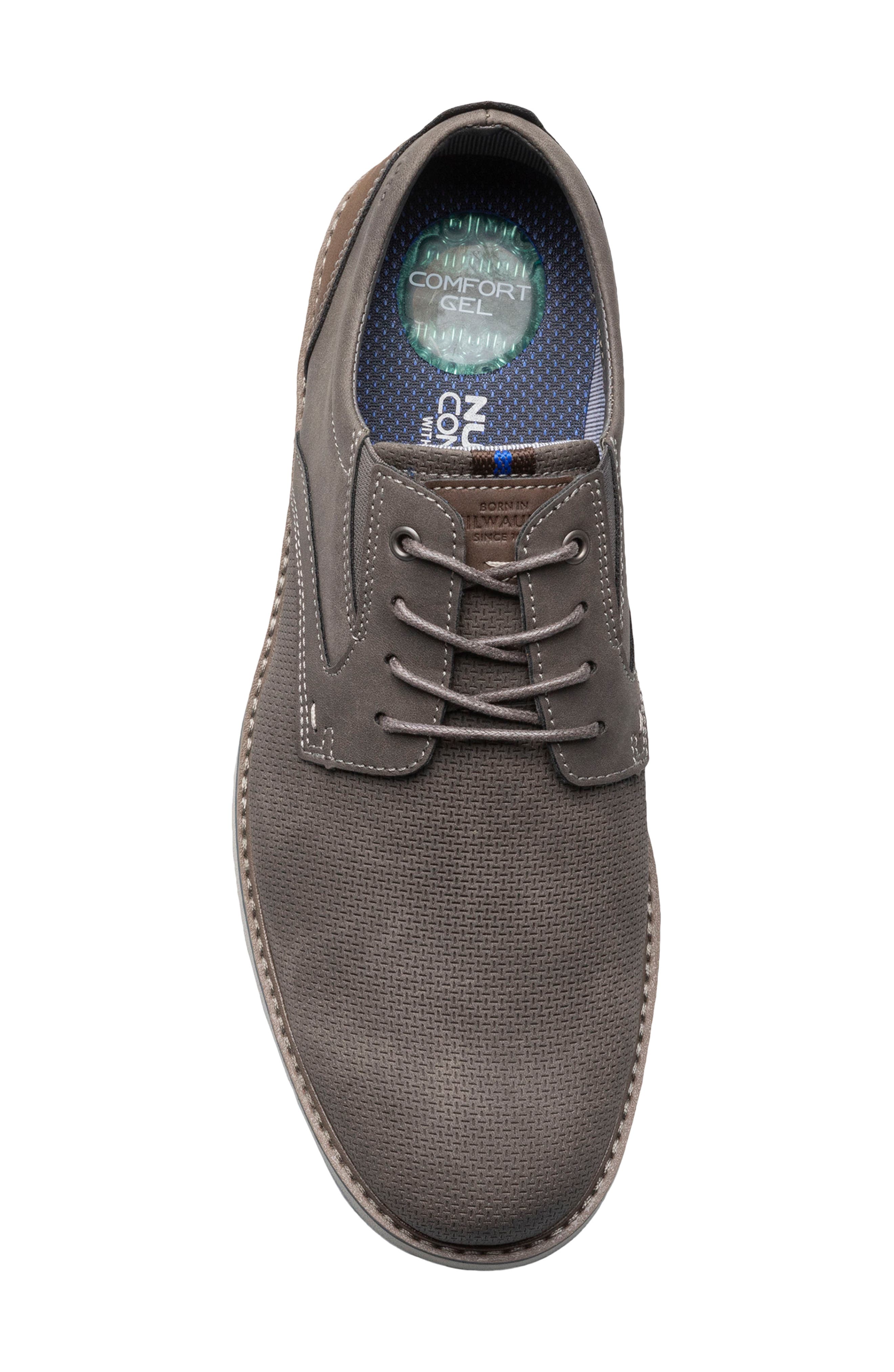 NUNN BUSH Cadet Plain Toe Oxford, Alternate, color, Gray