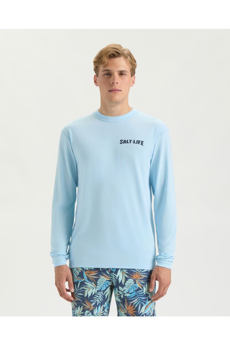 Weekend Forecast SLX Performance Long Sleeve Shirt, Main, color, Glacial Blue Heather
