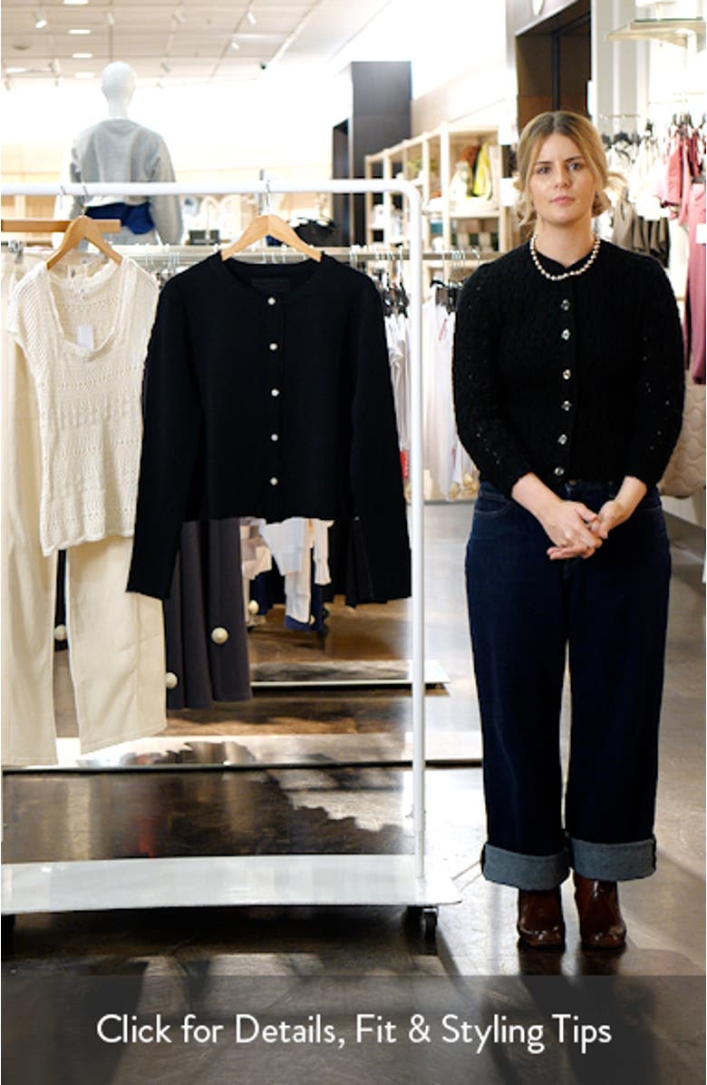 Jackie Button Front Cardigan, sales video thumbnail