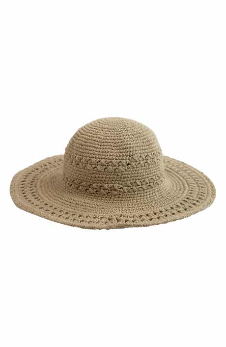 San Diego Hat Crochet Wide Brim Hat