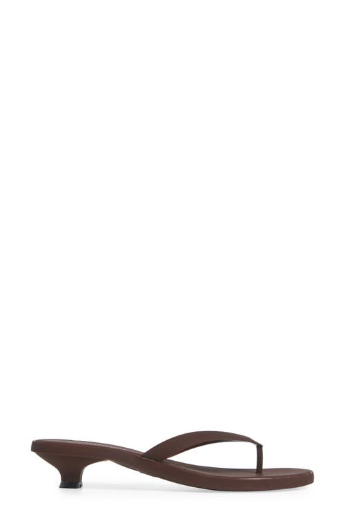 Jeffrey Campbell Lollipop Kitten Heel Sandal In Brown