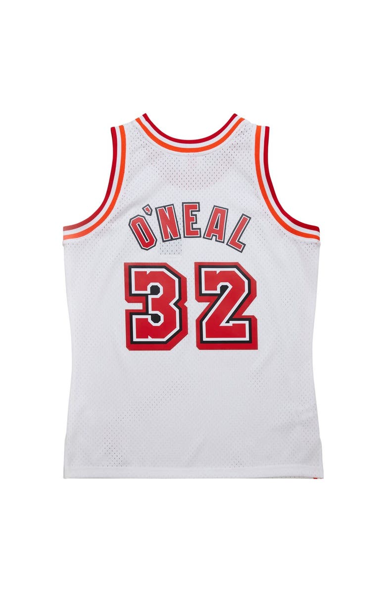 Mitchell & Ness Men's Mitchell & Ness Shaquille O'Neal White Miami Heat 2007/08 Hardwood Classics Swingman Jersey, Alternate, color, White