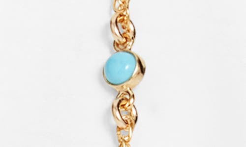 Set & Stones Cyrus Hand Chain In Gold/turquoise