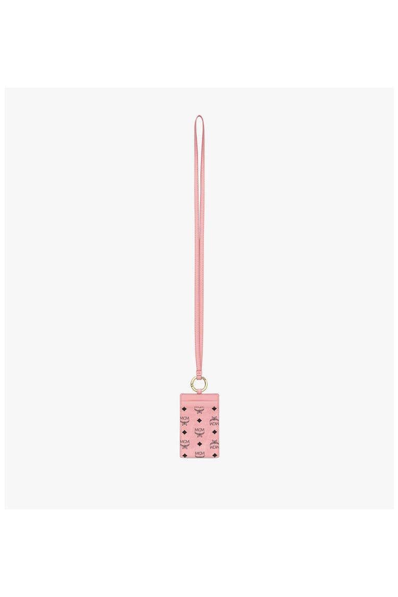 Lanyard ID Card Holder in Visetos, Alternate, color, Soft Pink