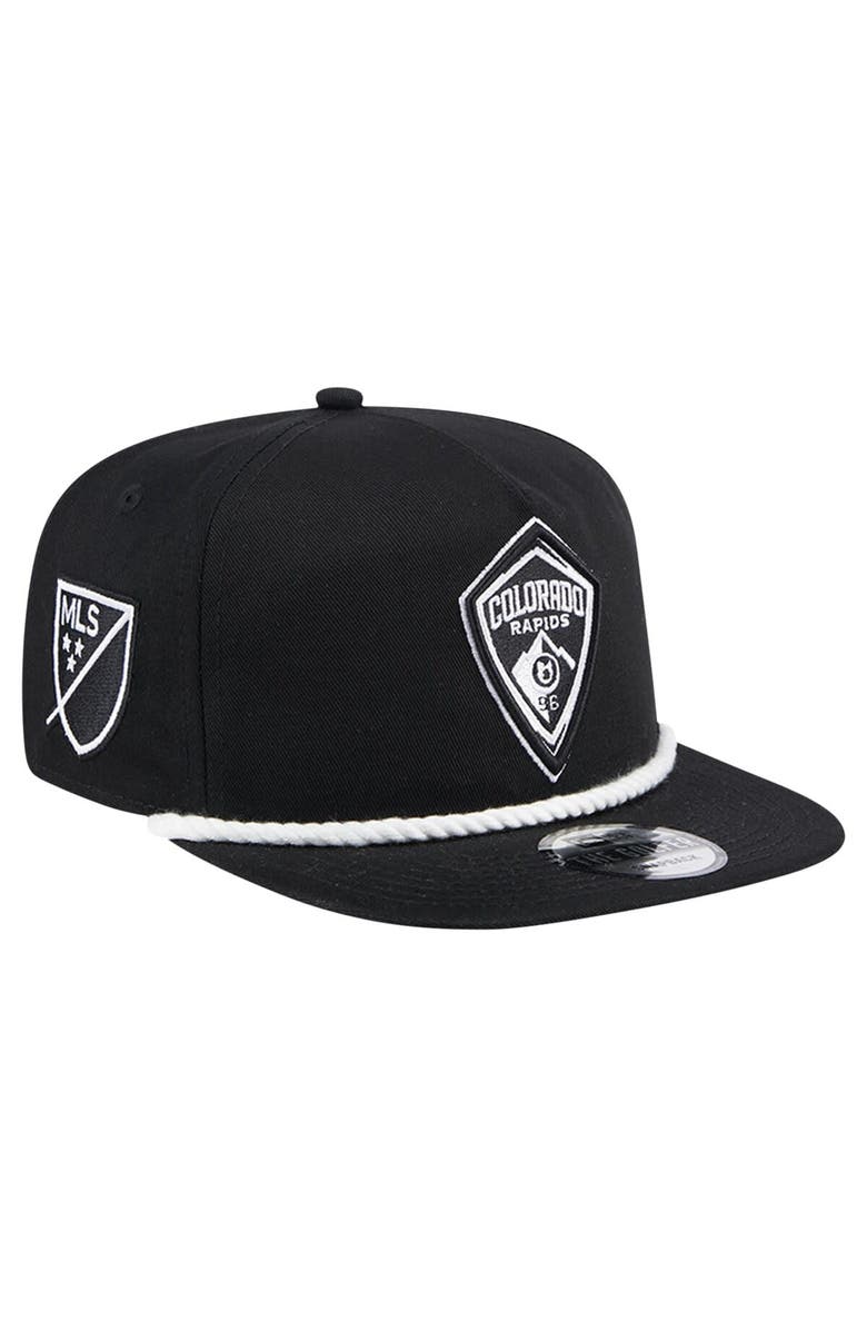 New Era Men's New Era Black Colorado Rapids 2024 Kick Off Collection Golfer Snapback Hat, Main, color, 