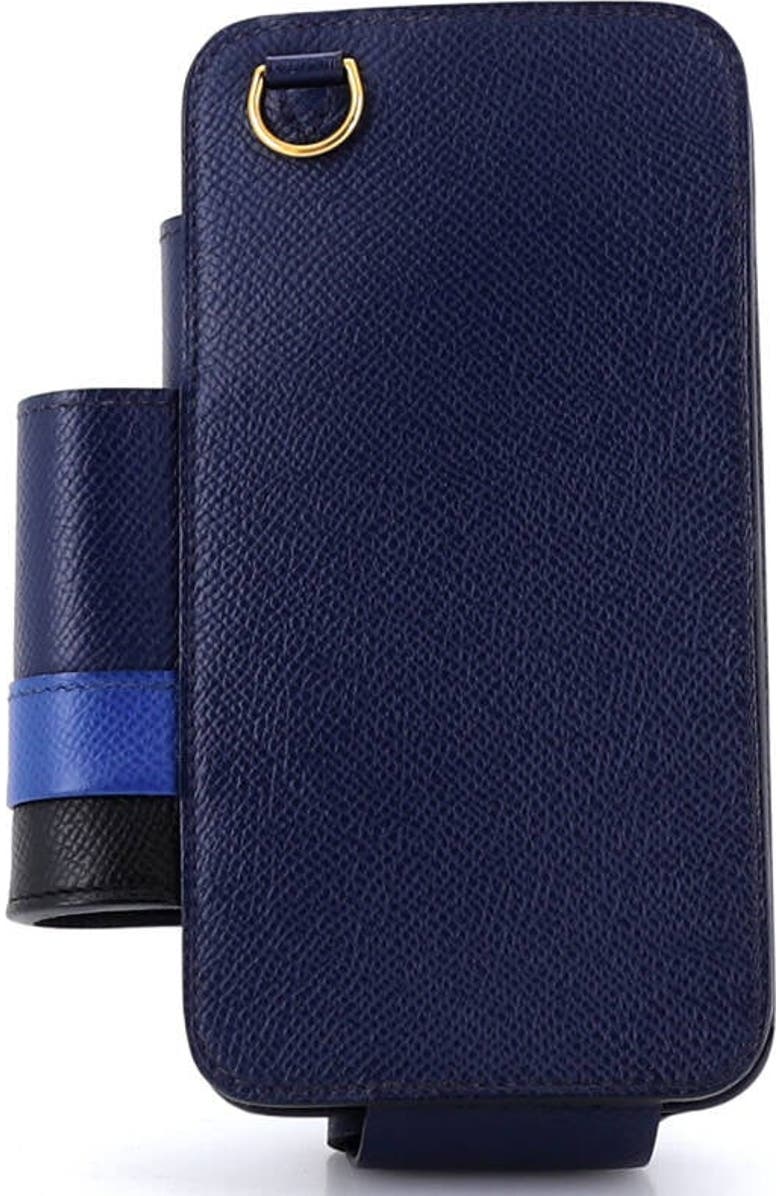Pre-Owned Hermes Hermesway Phone Case Crossbody Bag Epsom, Alternate, color, Bleu Saphir