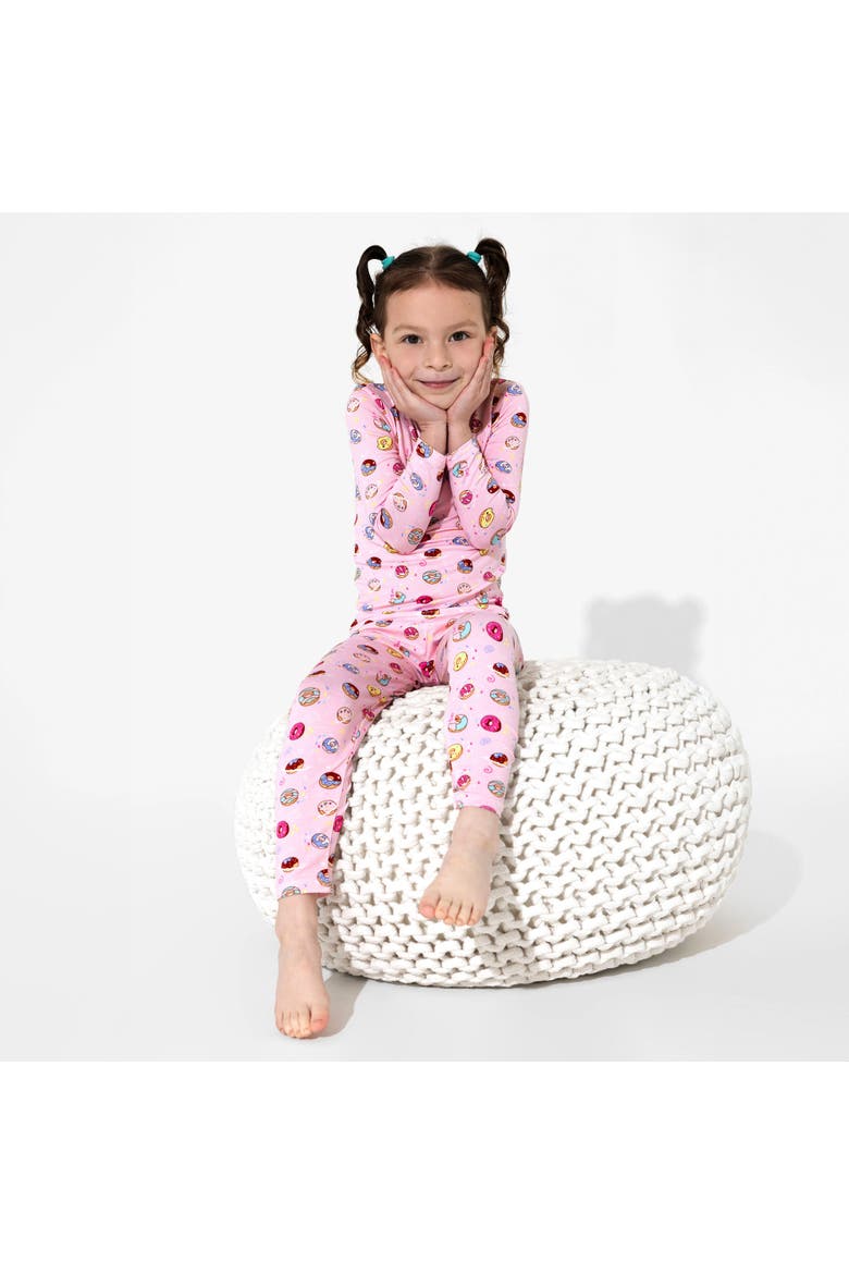 Kids' Pink Donut Set of 2 Piece Pajamas, Alternate, color, Pink Donut