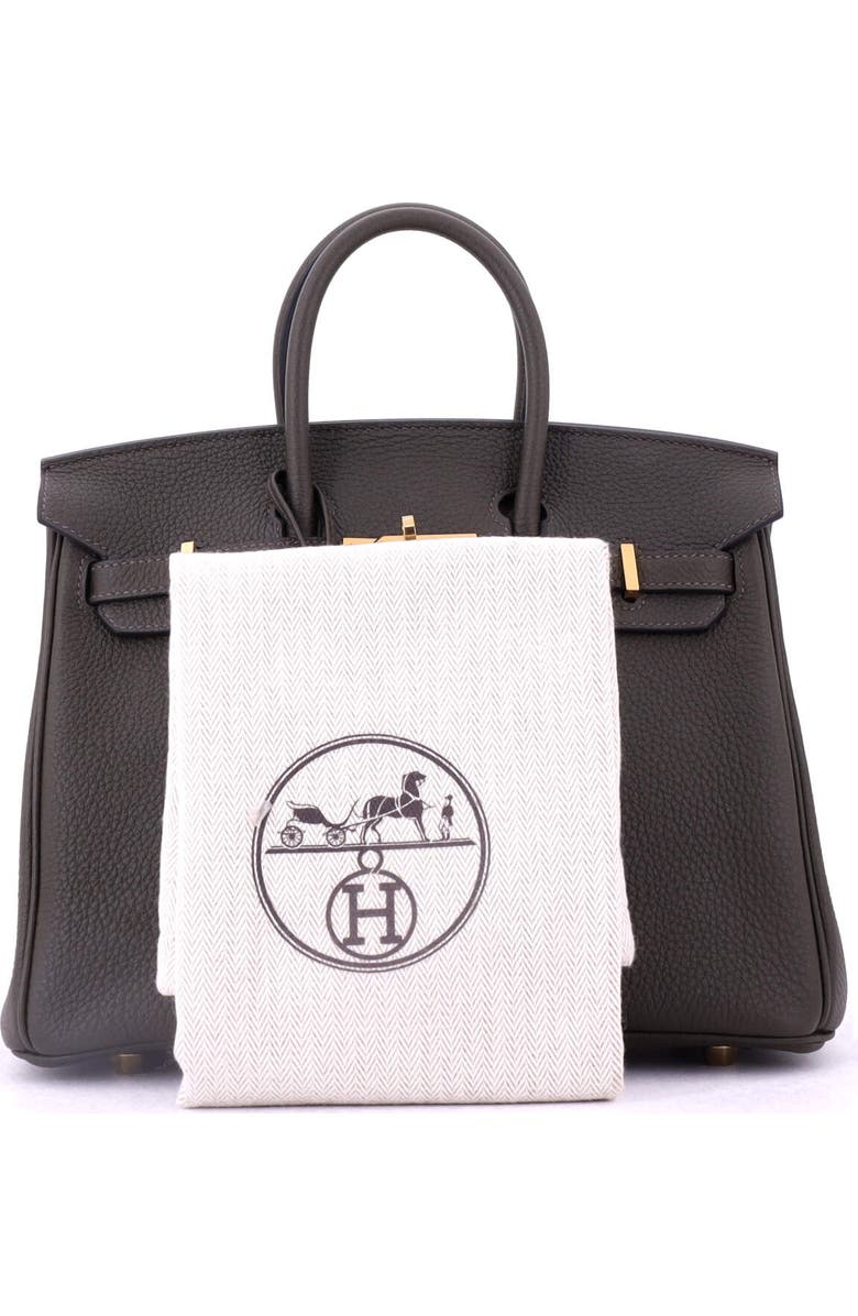 Pre-Owned Hermes Birkin Handbag Green Togo with Gold Hardware 25, Alternate, color,