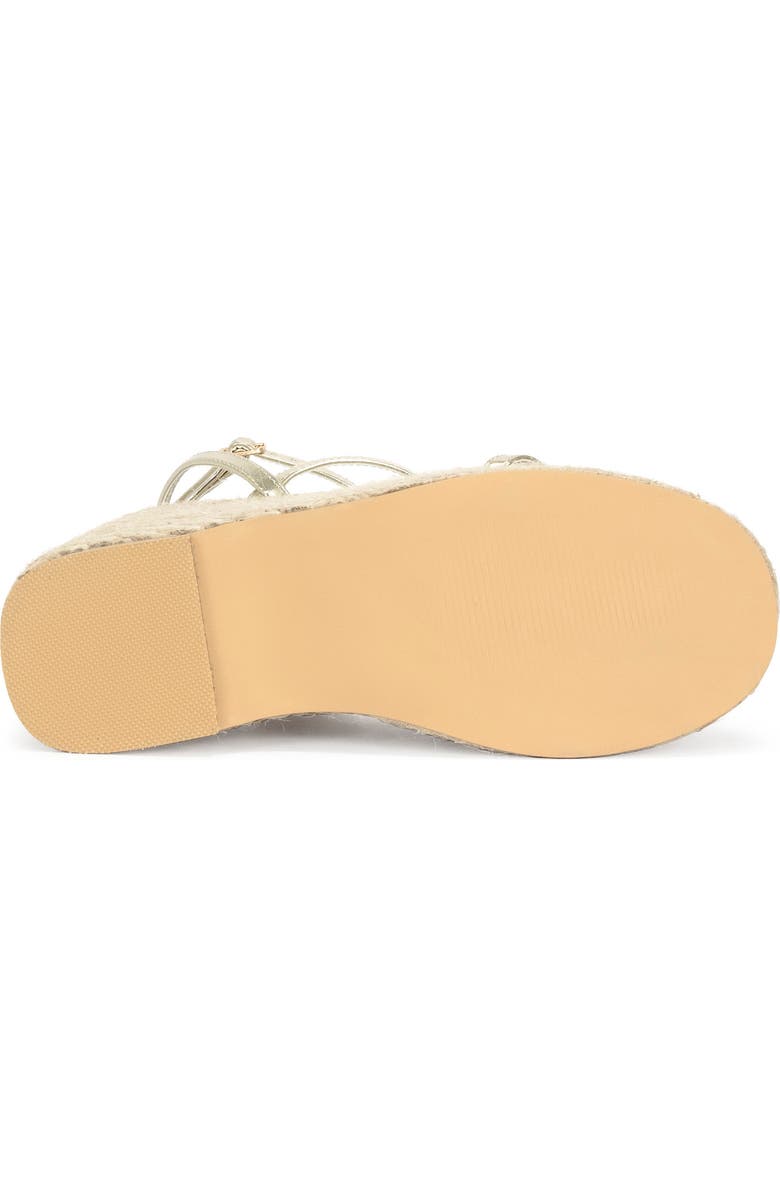 AZALEA WANG Barossa Espadrille Ankle Strap Platform Wedge Sandal, Alternate, color,